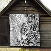 Guam-Land of the Chamorro Quilt Polynesian Tattoo Style Hibiscus and Plumeria Art LT03 - Polynesian Pride
