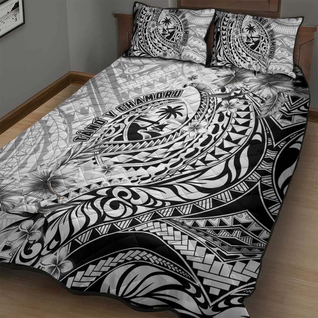Guam-Land of the Chamorro Quilt Bed Set Polynesian Tattoo Style Hibiscus and Plumeria Art LT03 - Polynesian Pride