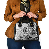 Guam-Land of the Chamorro Shoulder Handbag Polynesian Tattoo Style Hibiscus and Plumeria Art LT03 - Polynesian Pride