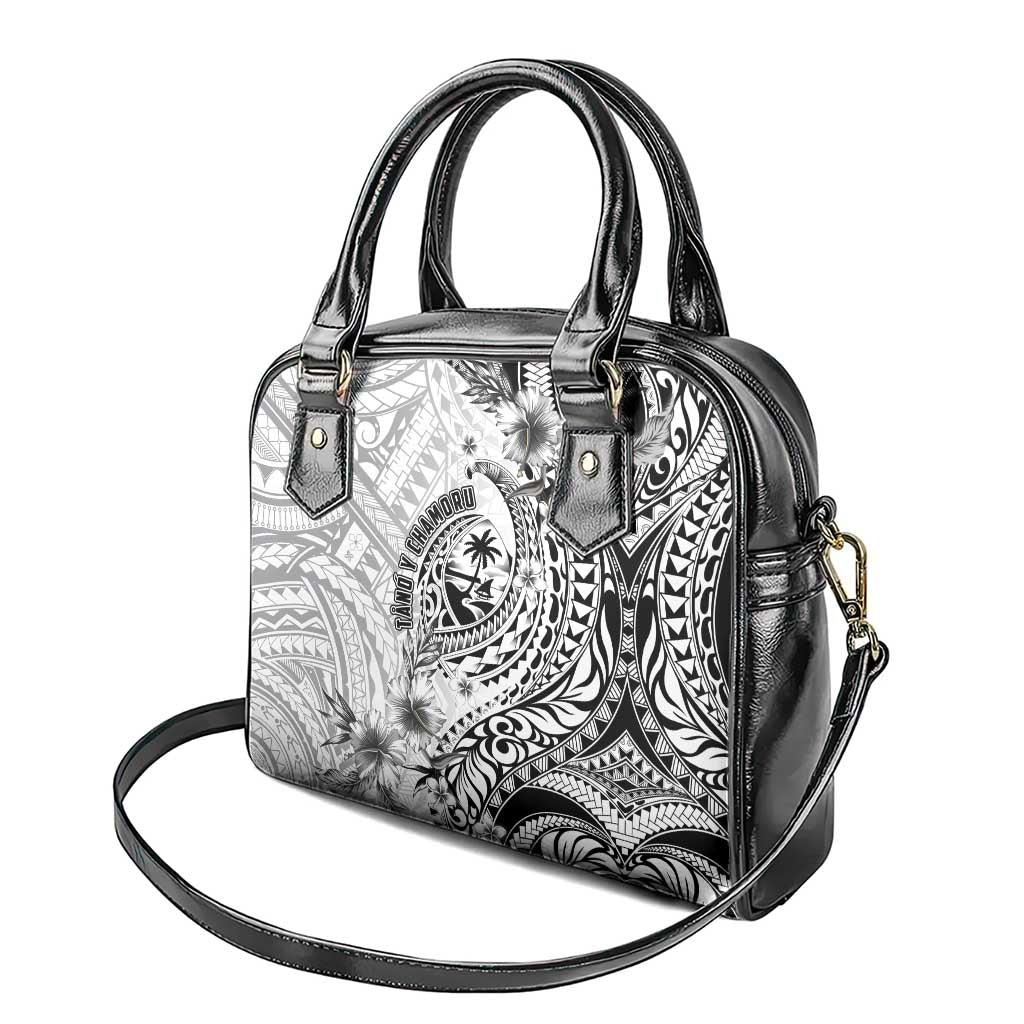 Guam-Land of the Chamorro Shoulder Handbag Polynesian Tattoo Style Hibiscus and Plumeria Art LT03 - Polynesian Pride