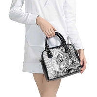 Guam-Land of the Chamorro Shoulder Handbag Polynesian Tattoo Style Hibiscus and Plumeria Art LT03 - Polynesian Pride