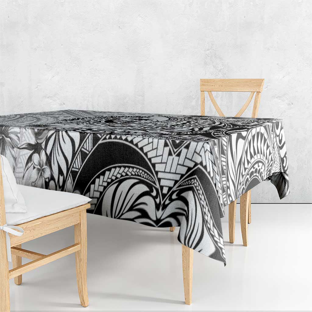 Guam-Land of the Chamorro Tablecloth Polynesian Tattoo Style Hibiscus and Plumeria Art LT03 - Polynesian Pride