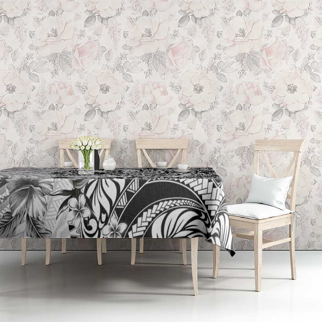 Guam-Land of the Chamorro Tablecloth Polynesian Tattoo Style Hibiscus and Plumeria Art LT03 - Polynesian Pride