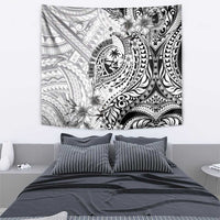 Guam-Land of the Chamorro Tapestry Polynesian Tattoo Style Hibiscus and Plumeria Art LT03 - Polynesian Pride