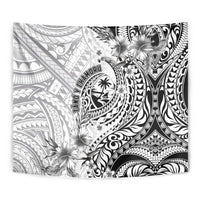 Guam-Land of the Chamorro Tapestry Polynesian Tattoo Style Hibiscus and Plumeria Art LT03 - Polynesian Pride