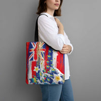 Hawaiian Sea Turtles and Plumeria Tote Bag with Lei and Flag Grunge Style LT03 - Polynesian Pride
