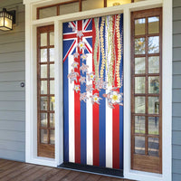 Hawaiian Polynesian Tribal Turtles Door Cover with Lei and Flag Style
