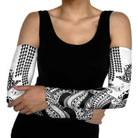 Hawaiian Tribal Manta Ray Arm Sleeves Kakau Tattoo and Polynesian Art Motif Pattern