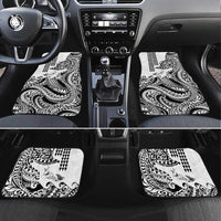 Hawaiian Tribal Manta Ray Car Mats Kakau Tattoo and Polynesian Art Motif Pattern