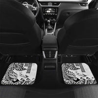 Hawaiian Tribal Manta Ray Car Mats Kakau Tattoo and Polynesian Art Motif Pattern