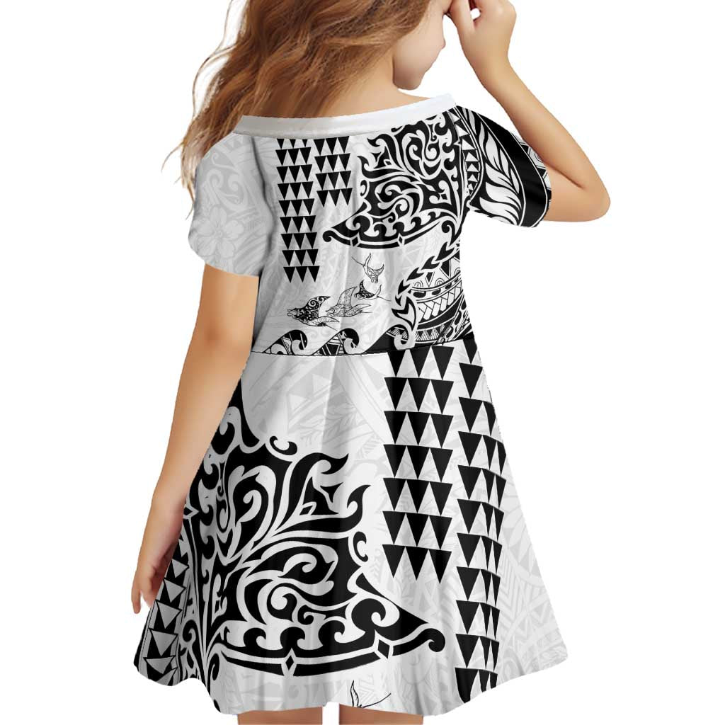 Hawaiian Tribal Manta Ray Family Matching Puletasi and Hawaiian Shirt Kakau Tattoo and Polynesian Art Motif Pattern LT03 - Polynesian Pride