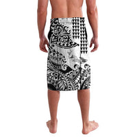 Hawaiian Tribal Manta Ray Lavalava Kakau Tattoo and Polynesian Art Motif Pattern