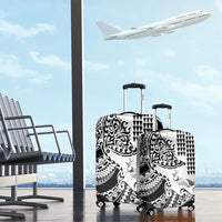 Hawaiian Tribal Manta Ray Luggage Cover Kakau Tattoo and Polynesian Art Motif Pattern LT03 - Polynesian Pride