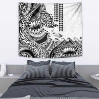 Hawaiian Tribal Manta Ray Tapestry Kakau Tattoo and Polynesian Art Motif Pattern LT03 - Polynesian Pride