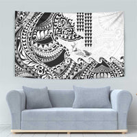 Hawaiian Tribal Manta Ray Tapestry Kakau Tattoo and Polynesian Art Motif Pattern LT03 - Polynesian Pride