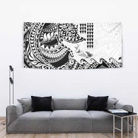 Hawaiian Tribal Manta Ray Tapestry Kakau Tattoo and Polynesian Art Motif Pattern LT03 - Polynesian Pride