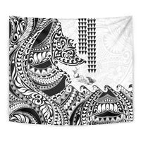Hawaiian Tribal Manta Ray Tapestry Kakau Tattoo and Polynesian Art Motif Pattern LT03 - Polynesian Pride