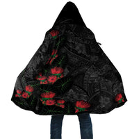 Hawaiian Taro Leaves and Ohia Lehua Cloak Polynesian Tribal Art Tropical Plants Motifs Grayscale LT03 Unisex Multicolor - Polynesian Pride