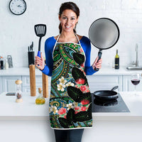 Hawaiian Taro Leaves and Ohia Lehua Apron Polynesian Tribal Art Tropical Plants Motifs Colorful LT03 - Polynesian Pride
