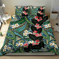 Hawaiian Taro Leaves and Ohia Lehua Bedding Set Polynesian Tribal Art Tropical Plants Motifs Colorful LT03 - Polynesian Pride