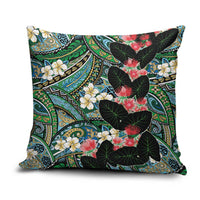 Hawaiian Taro Leaves and Ohia Lehua Pillow Cover Polynesian Tribal Art Tropical Plants Motifs Colorful LT03 Multicolor - Polynesian Pride