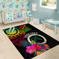 Vanuatu 44th Anniversary Area Rug Boars Tusk Tugeta Yumi Selebretem Indipendens Dei