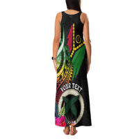 Personalised Vanuatu 44th Anniversary Family Matching Tank Maxi Dress and Hawaiian Shirt Boars Tusk Tugeta Yumi Selebretem Indipendens Dei LT03 - Polynesian Pride