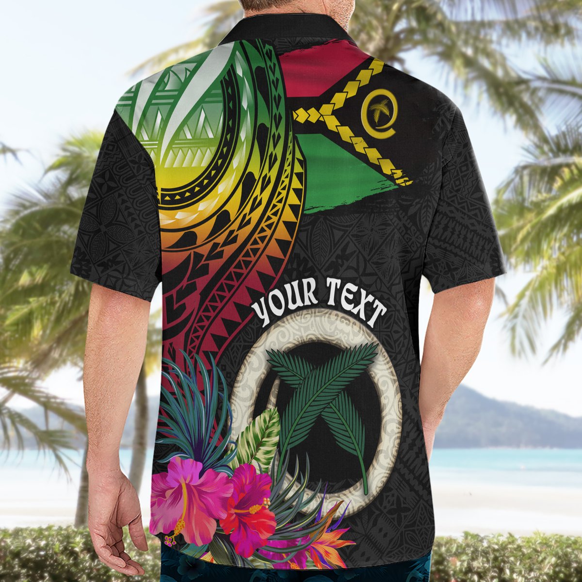 Personalised Vanuatu 44th Anniversary Hawaiian Shirt Boars Tusk Tugeta Yumi Selebretem Indipendens Dei LT03 - Polynesian Pride