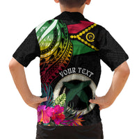 Personalised Vanuatu 44th Anniversary Kid Hawaiian Shirt Boars Tusk Tugeta Yumi Selebretem Indipendens Dei LT03 - Polynesian Pride