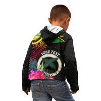 Personalised Vanuatu 44th Anniversary Kid Hoodie Boars Tusk Tugeta Yumi Selebretem Indipendens Dei LT03 - Polynesian Pride