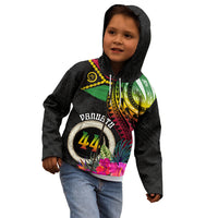 Personalised Vanuatu 44th Anniversary Kid Hoodie Boars Tusk Tugeta Yumi Selebretem Indipendens Dei LT03 - Polynesian Pride