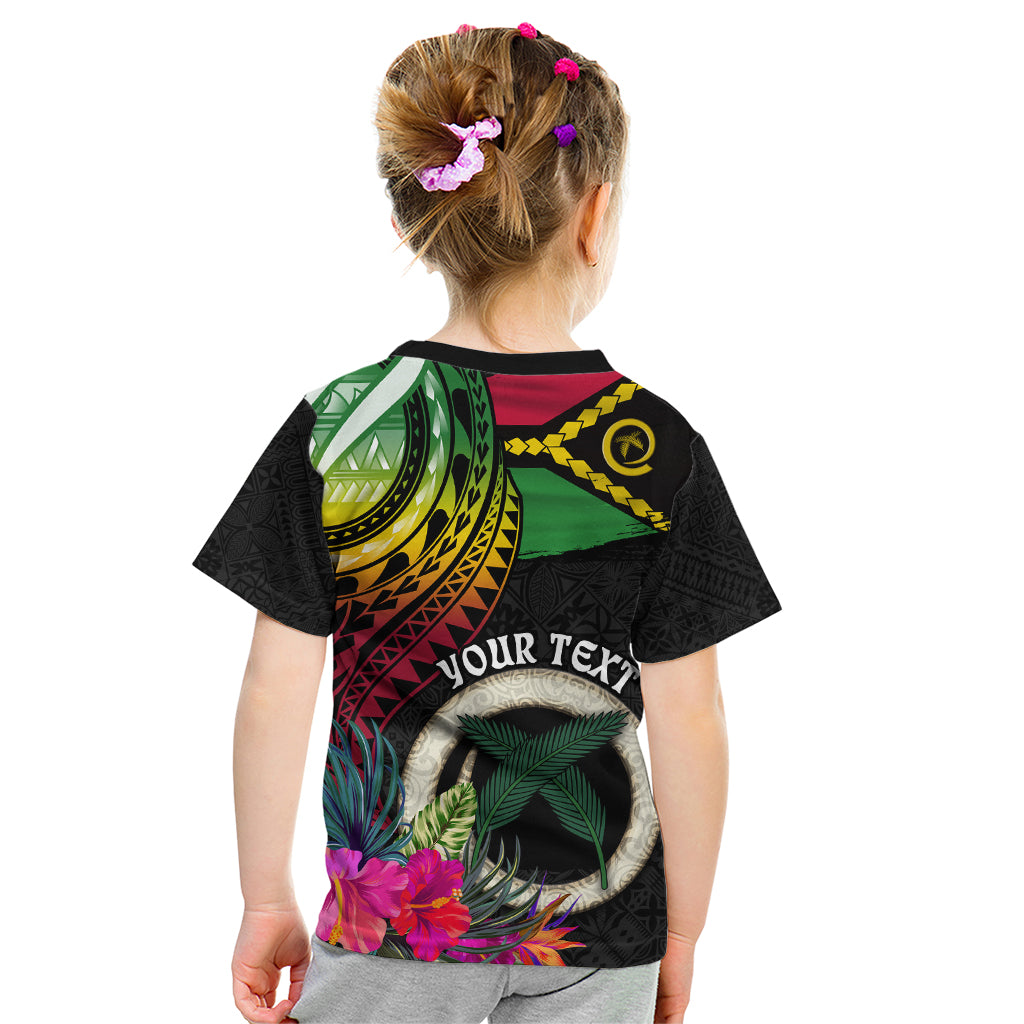 Personalised Vanuatu 44th Anniversary Kid T Shirt Boars Tusk Tugeta Yumi Selebretem Indipendens Dei LT03 - Polynesian Pride
