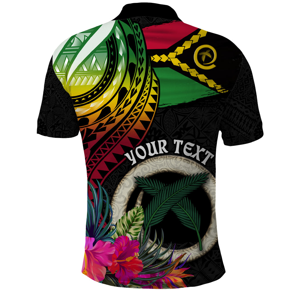 Personalised Vanuatu 44th Anniversary Polo Shirt Boars Tusk Tugeta Yumi Selebretem Indipendens Dei LT03 - Polynesian Pride