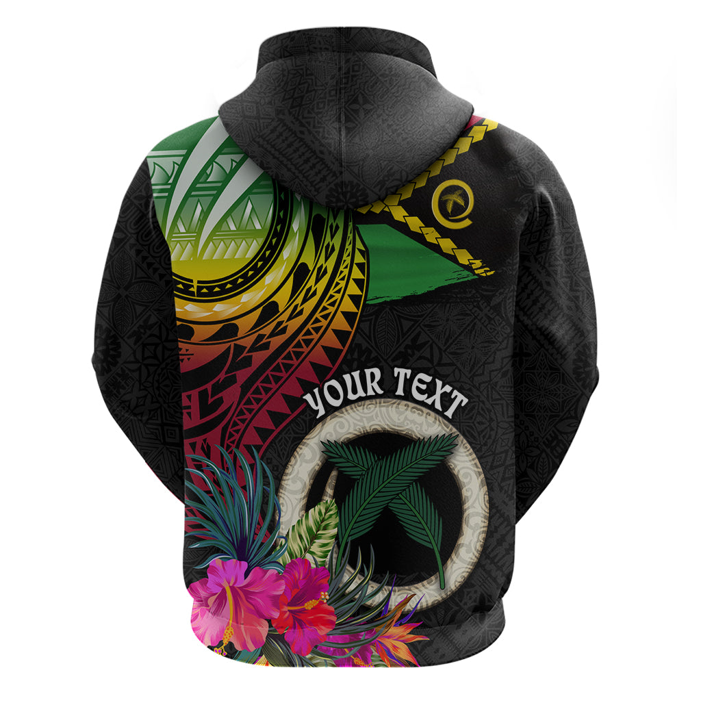 Personalised Vanuatu 44th Anniversary Zip Hoodie Boars Tusk Tugeta Yumi Selebretem Indipendens Dei LT03 - Polynesian Pride