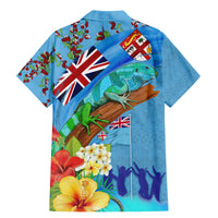 Fiji Day Family Matching Mermaid Dress and Hawaiian Shirt Tagimoucia Flower and Melanesia Pattern LT03 - Polynesian Pride