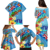 Fiji Day Family Matching Puletasi and Hawaiian Shirt Tagimoucia Flower and Melanesia Pattern LT03 - Polynesian Pride