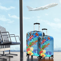 Fiji Day Luggage Cover Tagimoucia Flower and Melanesia Pattern LT03 - Polynesian Pride