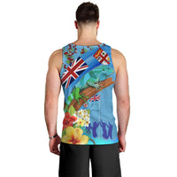 Fiji Day Men Tank Top Tagimoucia Flower and Melanesia Pattern LT03 - Polynesian Pride