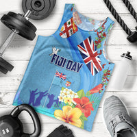 Fiji Day Men Tank Top Tagimoucia Flower and Melanesia Pattern LT03 - Polynesian Pride