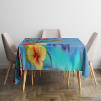 Fiji Day Tablecloth Tagimoucia Flower and Melanesia Pattern