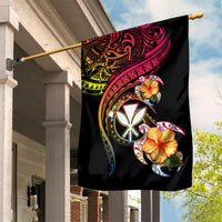 Polynesia Hawaii Turtle Day Garden Flag Hibiscus and Kanaka Maoli LT03 House Flag Black - Polynesian Pride