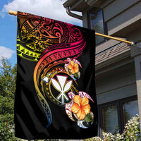 Polynesia Hawaii Turtle Day Garden Flag Hibiscus and Kanaka Maoli LT03 - Polynesian Pride