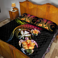 Polynesia Hawaii Turtle Day Quilt Bed Set Hibiscus and Kanaka Maoli LT03 - Polynesian Pride