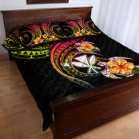 Polynesia Hawaii Turtle Day Quilt Bed Set Hibiscus and Kanaka Maoli LT03 - Polynesian Pride