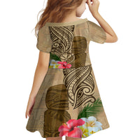 Hawaii Kanaloa Tiki Family Matching Puletasi and Hawaiian Shirt Polynesian Tattoo and Tapa Pattern LT03 - Polynesian Pride