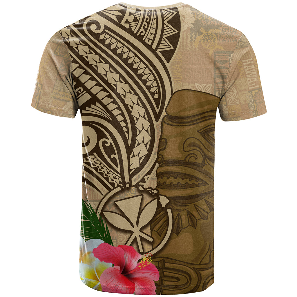 Hawaii Kanaloa Tiki T Shirt Polynesian Tattoo and Tapa Pattern