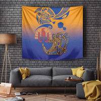 Hawaiki Nui Va'a Solo French Polynesia Tapestry Sunset Color LT03 - Polynesian Pride