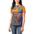 Hawaiki Nui Va'a Solo French Polynesia Women Polo Shirt Sunset Color