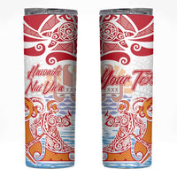 Hawaiki Nui Va'a Solo French Polynesia Skinny Tumbler Red Color LT03 Red - Polynesian Pride