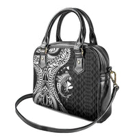 Aloha Hawaii Hammerhead Shark Shoulder Handbag Black Kakau and Polynesian Tattoo LT03 - Polynesian Pride